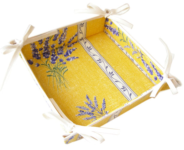 Provencal bread basket (Lavender2007. yellow)